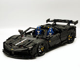 1: 8 Ferrari SF90 Building Set – Ultimate Remote-Control Supercar, Customized Classic Matte Black Paint Finish (3982 Pcs)